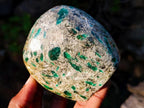 Polished Emerald Mica 'Mutokolite' Standing Display Pieces x 3 From Mutoko, Zimbabwe - Toprock Gemstones and Minerals 
