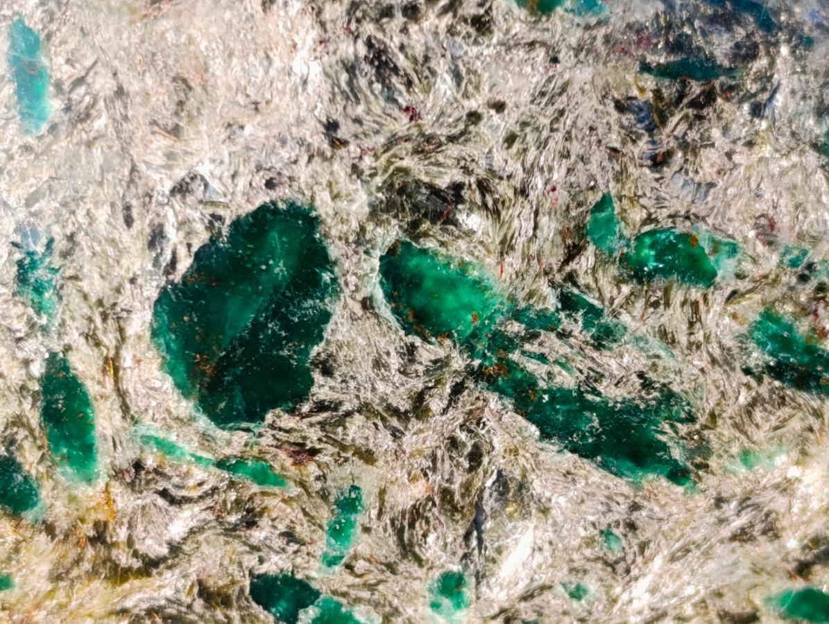 Polished Emerald Mica 'Mutokolite' Standing Display Pieces x 3 From Mutoko, Zimbabwe - Toprock Gemstones and Minerals 