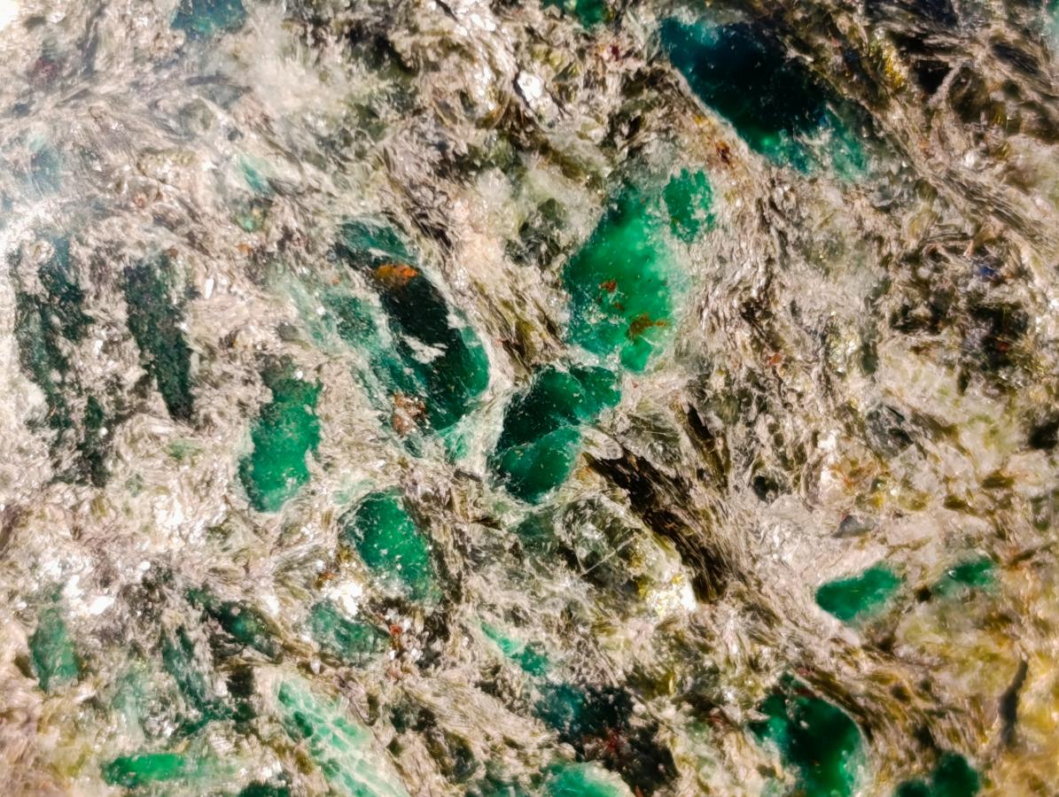 Polished Emerald Mica 'Mutokolite' Standing Display Pieces x 3 From Mutoko, Zimbabwe - Toprock Gemstones and Minerals 