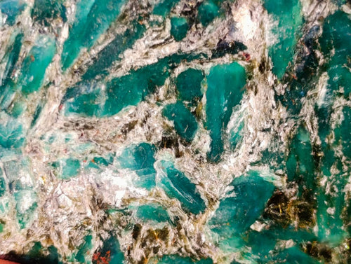 Polished Emerald Mica 'Mutokolite' Standing Display Pieces x 3 From Mutoko, Zimbabwe - Toprock Gemstones and Minerals 