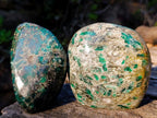 Polished Emerald Mica 'Mutokolite' Standing Display Pieces x 3 From Mutoko, Zimbabwe - Toprock Gemstones and Minerals 