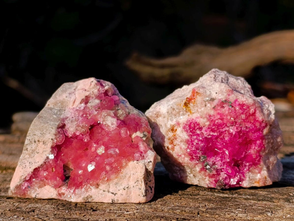 Natural Spherocobaltite Specimens x 12 From Musonoi Mine, Congo - Toprock Gemstones and Minerals 