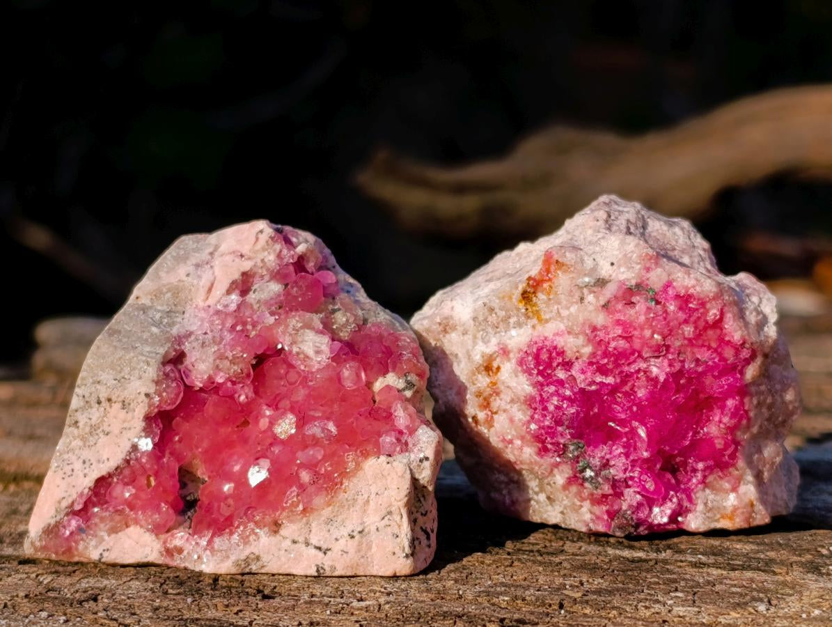 Natural Spherocobaltite Specimens x 12 From Musonoi Mine, Congo - Toprock Gemstones and Minerals 