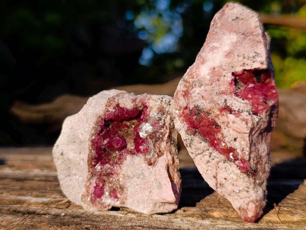 Natural Spherocobaltite Specimens x 12 From Musonoi Mine, Congo - Toprock Gemstones and Minerals 