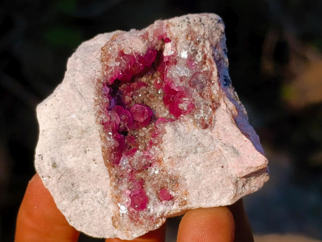 Natural Spherocobaltite Specimens x 12 From Musonoi Mine, Congo - Toprock Gemstones and Minerals 