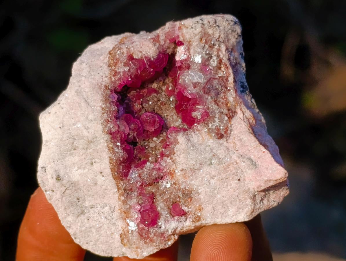 Natural Spherocobaltite Specimens x 12 From Musonoi Mine, Congo - Toprock Gemstones and Minerals 