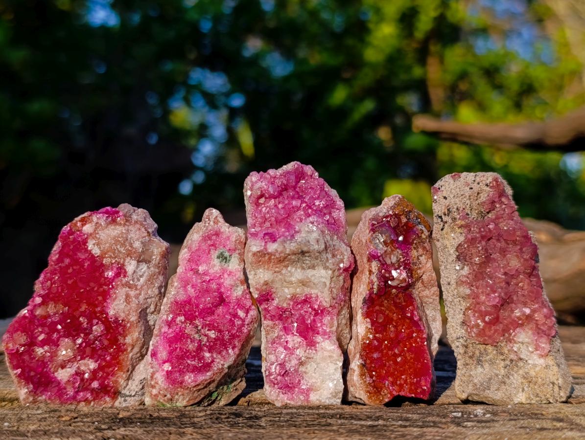 Natural Spherocobaltite Specimens x 12 From Musonoi Mine, Congo - Toprock Gemstones and Minerals 