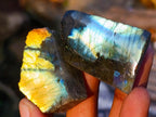 Polished One Side Labradorite Specimens x 70 From Madagascar - Toprock Gemstones and Minerals 