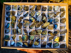 Polished One Side Labradorite Specimens x 70 From Madagascar - Toprock Gemstones and Minerals 