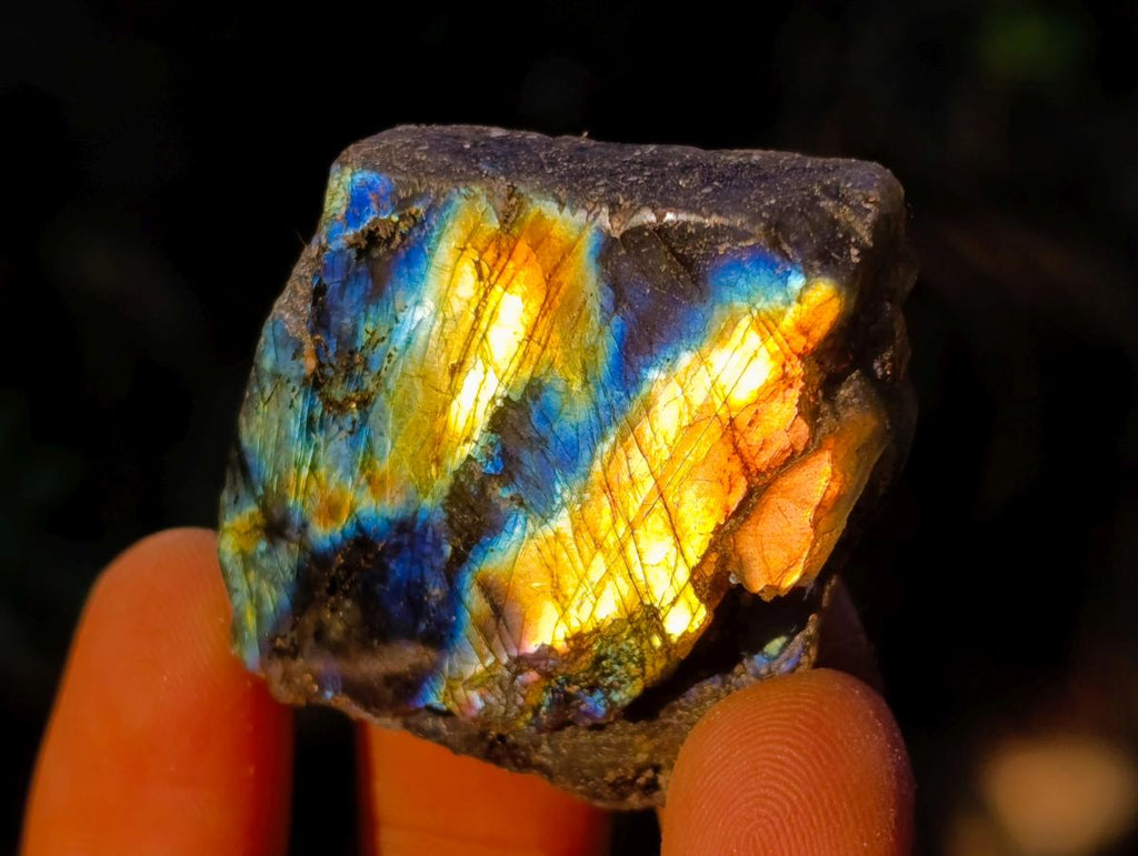 Polished One Side Labradorite Specimens x 70 From Madagascar - Toprock Gemstones and Minerals 