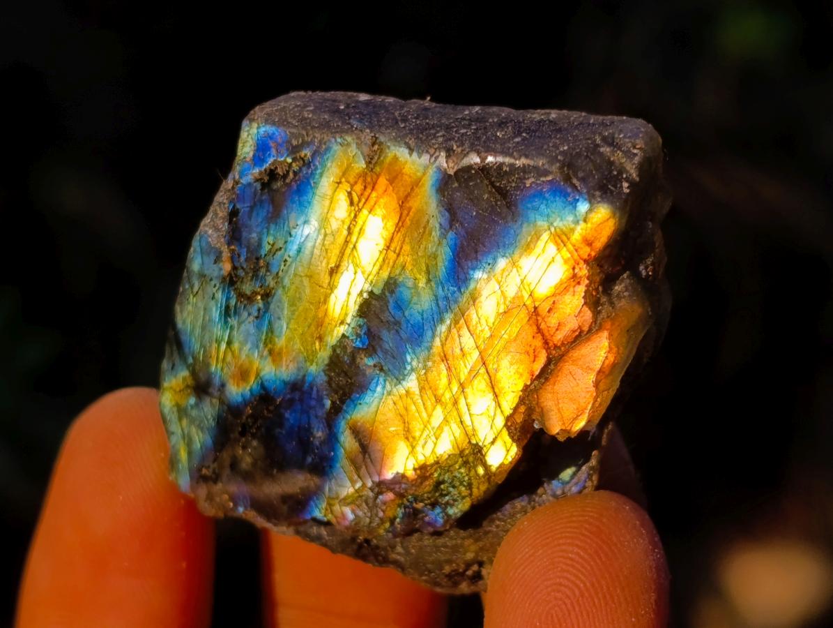 Polished One Side Labradorite Specimens x 70 From Madagascar - Toprock Gemstones and Minerals 