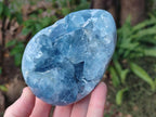 Polished Blue Celestite Eggs x 2 From Sakoany, Madagascar - Toprock Gemstones and Minerals 
