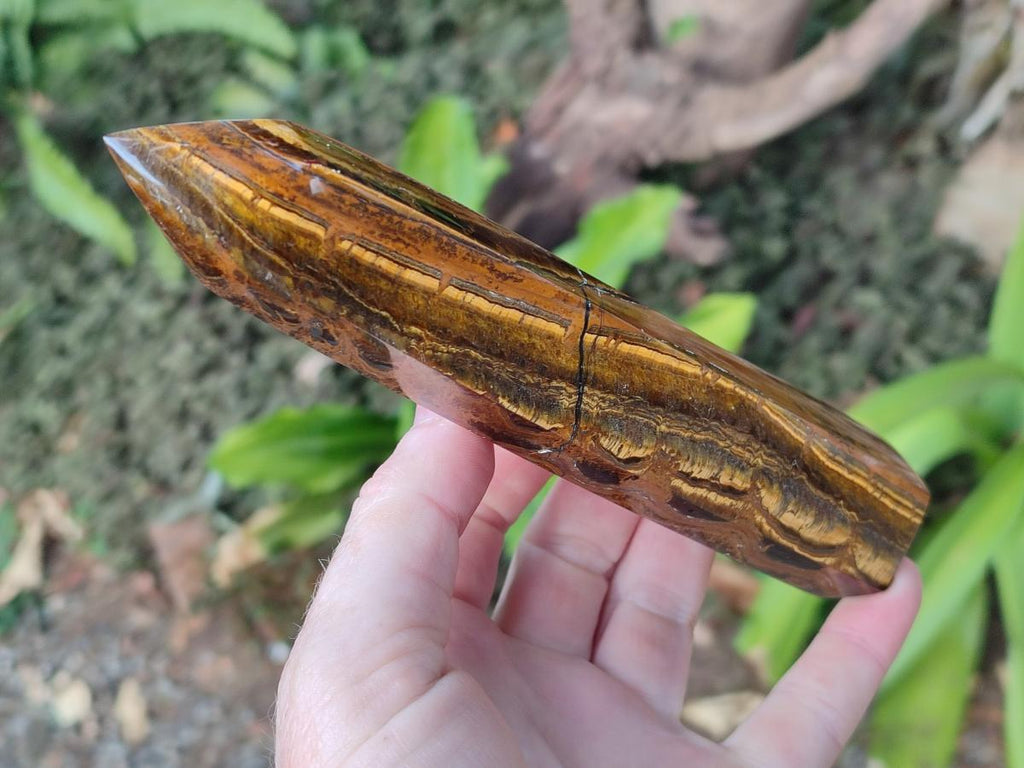 Polished Golden Tigers Eye Display Crystals x 4 From Prieska, South Africa - Toprock Gemstones and Minerals 