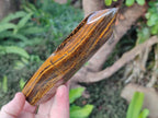 Polished Golden Tigers Eye Display Crystals x 4 From Prieska, South Africa - Toprock Gemstones and Minerals 