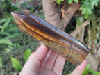 Polished Golden Tigers Eye Display Crystals x 4 From Prieska, South Africa - Toprock Gemstones and Minerals 