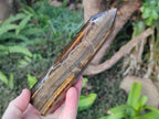 Polished Golden Tigers Eye Display Crystals x 4 From Prieska, South Africa - Toprock Gemstones and Minerals 