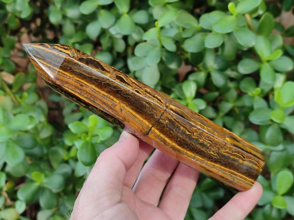 Polished Golden Tigers Eye Display Crystals x 4 From Prieska, South Africa - Toprock Gemstones and Minerals 