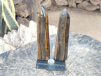 Polished Golden Tigers Eye Display Crystals x 4 From Prieska, South Africa - Toprock Gemstones and Minerals 