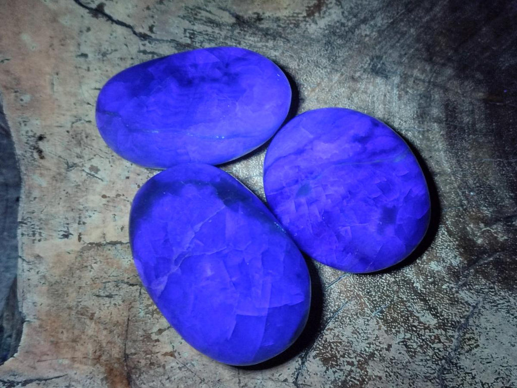 Polished Watermelon Fluorite Palm Stones x 12 From Uis, Namibia - Toprock Gemstones and Minerals 