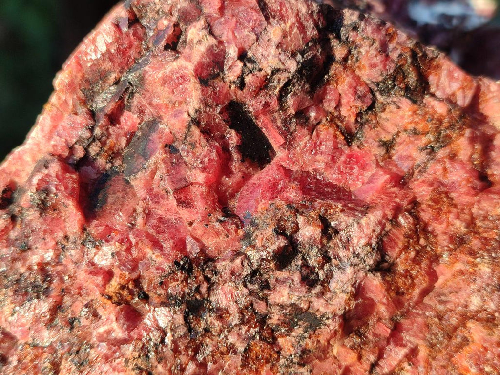 Natural Rhodonite Cobbed Specimens x 5 From Rhusinga, Zimbabwe - Toprock Gemstones and Minerals 