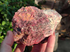 Natural Rhodonite Cobbed Specimens x 5 From Rhusinga, Zimbabwe - Toprock Gemstones and Minerals 