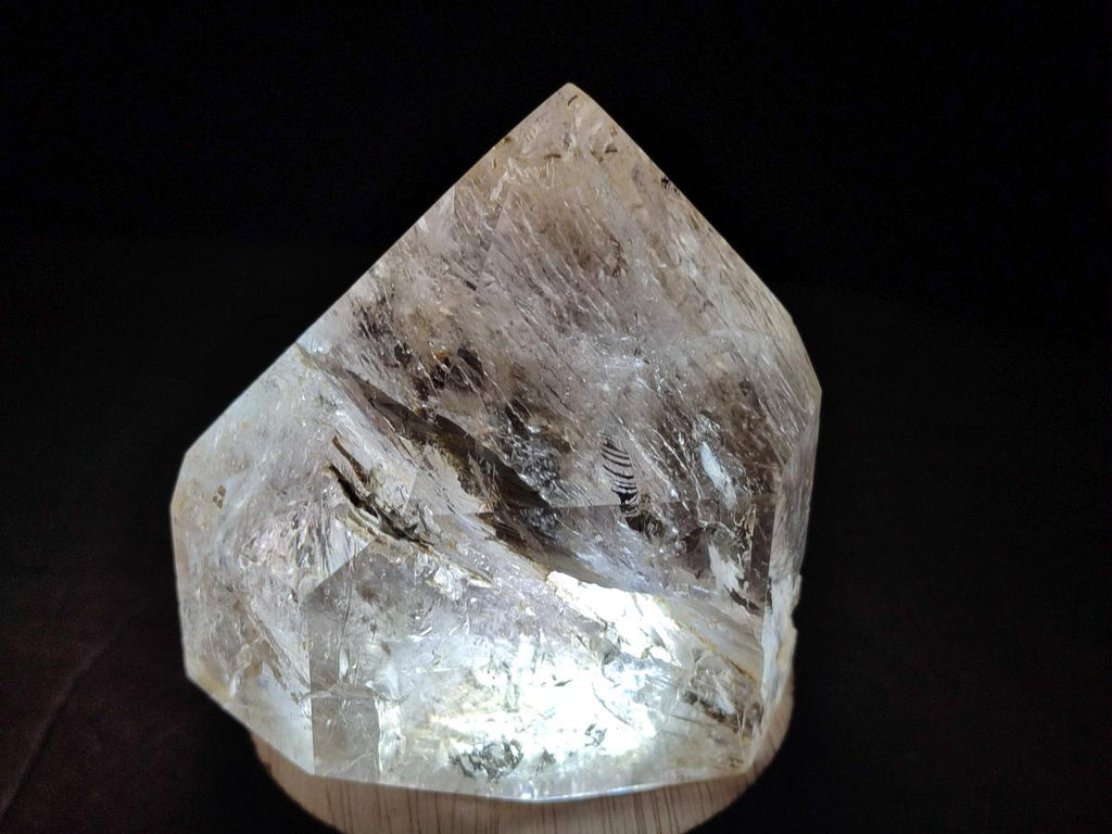 Polished Smokey Quartz Standing Display Crystals x 2 From Madagascar - Toprock Gemstones and Minerals 