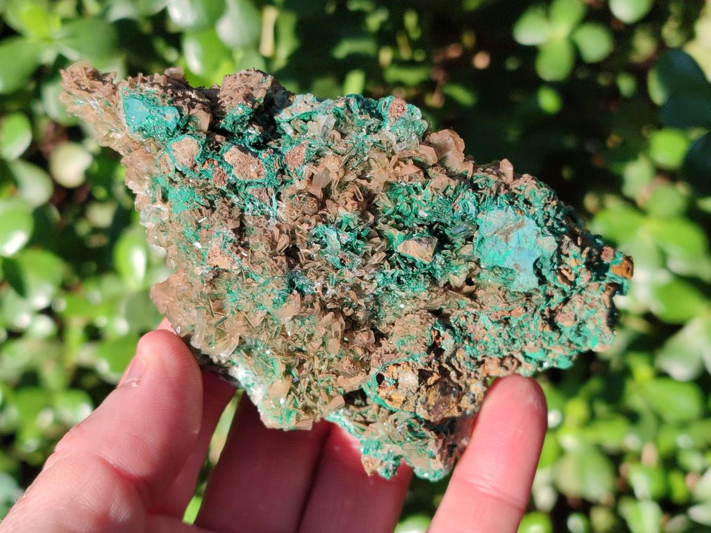 Natural Rare Bladed Barite with Malachite Specimens x 3 From Shangulowé Mine, Congo - Toprock Gemstones and Minerals 