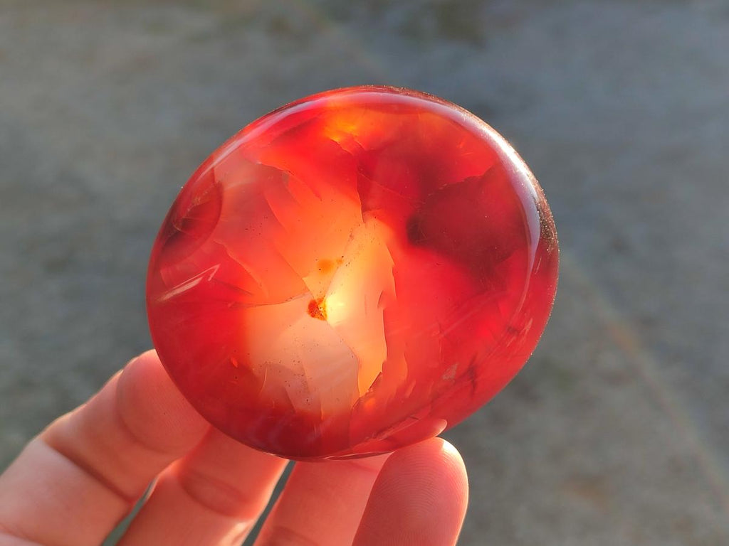 Polished Small Carnelian Agate Gemstone Bowls x 12 From Madagascar - Toprock Gemstones and Minerals 