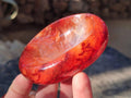 Polished Small Carnelian Agate Gemstone Bowls x 12 From Madagascar - Toprock Gemstones and Minerals 