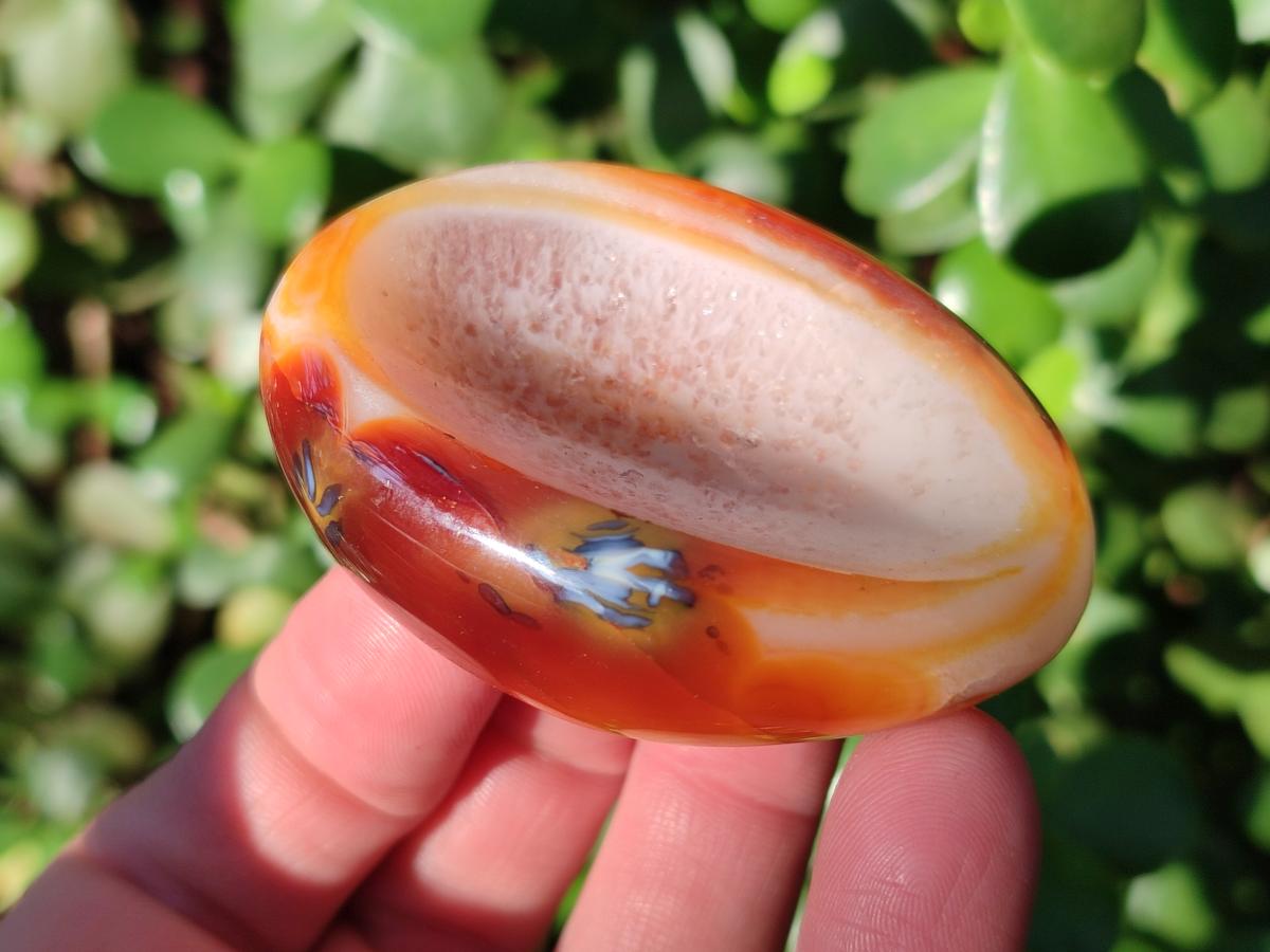 Polished Small Carnelian Agate Gemstone Bowls x 12 From Madagascar - Toprock Gemstones and Minerals 