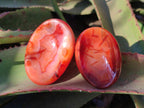 Polished Small Carnelian Agate Gemstone Bowls x 12 From Madagascar - Toprock Gemstones and Minerals 