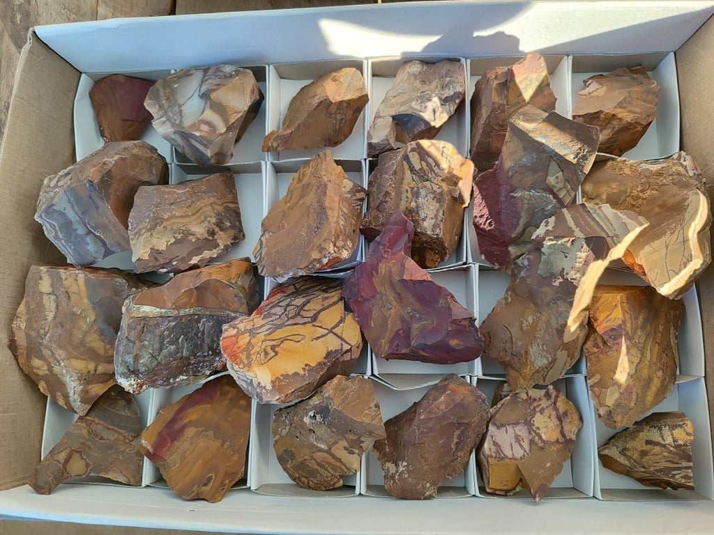 Natural Nguni Jasper Cobbed Specimens x 24 From Northern Cape, South Africa - Toprock Gemstones and Minerals 