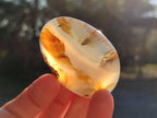 Polished Banded Agate Galets x 24 From Madagascar - Toprock Gemstones and Minerals 