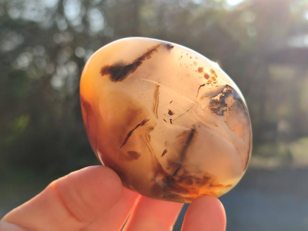 Polished Banded Agate Galets x 24 From Madagascar - Toprock Gemstones and Minerals 