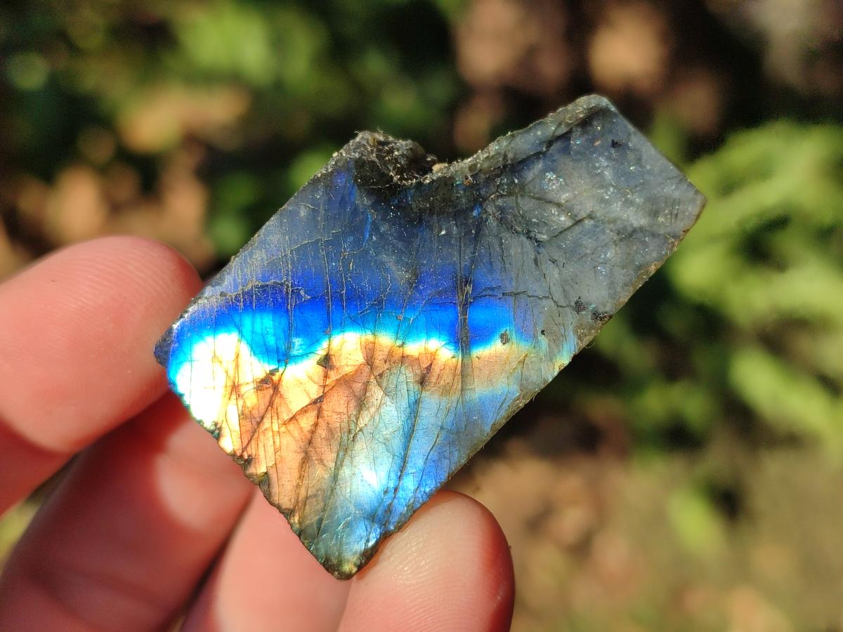 Polished One Side Labradorite Specimens x 70 From Madagascar - Toprock Gemstones and Minerals 