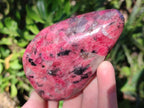 Polished Rhodonite Free Forms x 3 From Rhusinga, Zimbabwe - Toprock Gemstones and Minerals 
