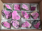 Natural Salrose Cobaltoan Dolomite Specimens x 12 From Kakanda, Congo - Toprock Gemstones and Minerals 