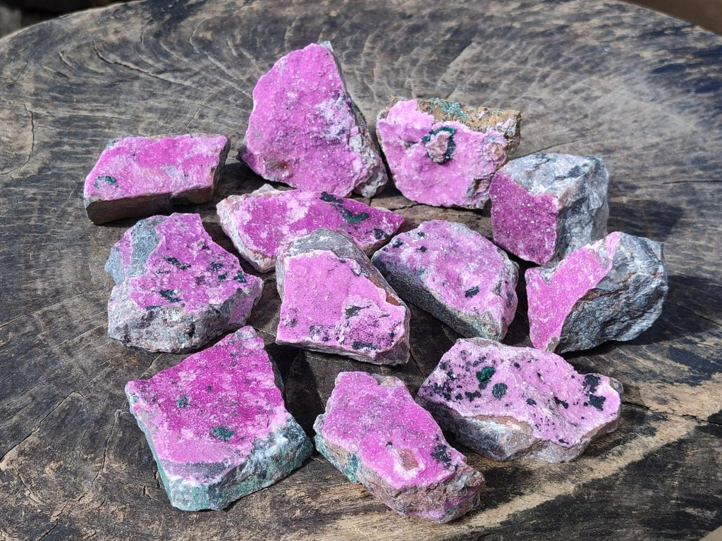Natural Salrose Cobaltoan Dolomite Specimens x 12 From Kakanda, Congo - Toprock Gemstones and Minerals 