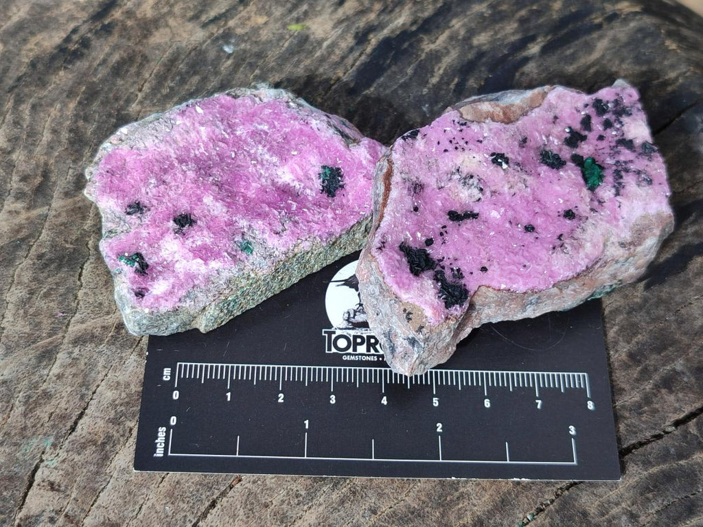 Natural Salrose Cobaltoan Dolomite Specimens x 12 From Kakanda, Congo - Toprock Gemstones and Minerals 