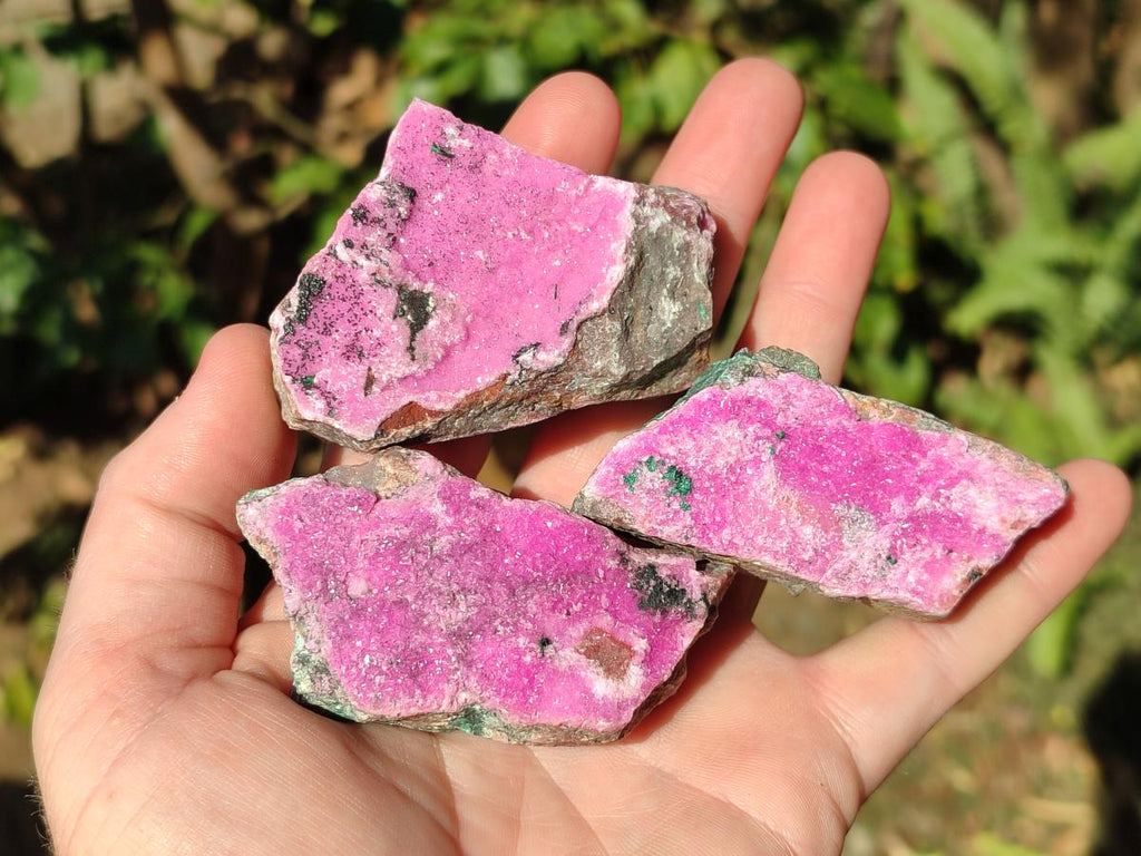 Natural Salrose Cobaltoan Dolomite Specimens x 12 From Kakanda, Congo - Toprock Gemstones and Minerals 