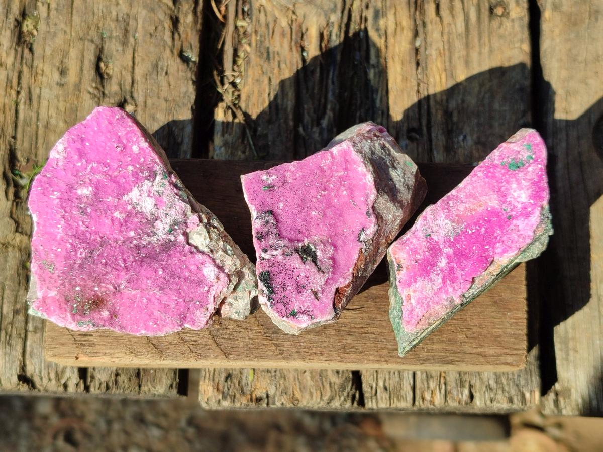 Natural Salrose Cobaltoan Dolomite Specimens x 12 From Kakanda, Congo - Toprock Gemstones and Minerals 
