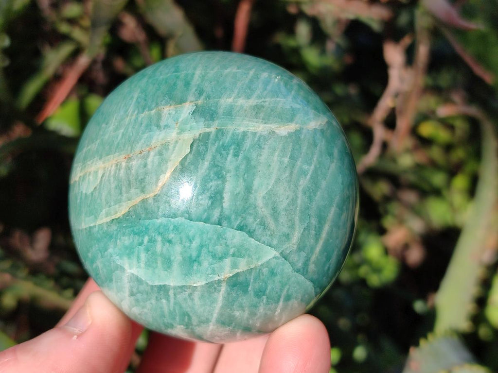 Polished Amazonite Spheres x 6 From Madagascar - Toprock Gemstones and Minerals 