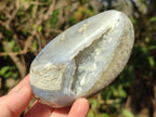 Polished Blue Lace Agate Standing Display Pieces and Free Forms x 4 From Nsanje, Malawi - Toprock Gemstones and Minerals 