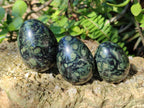 Polished Stromatolite "Kambaba Jasper" Eggs x 12 From Katsepy, Madagascar - Toprock Gemstones and Minerals 