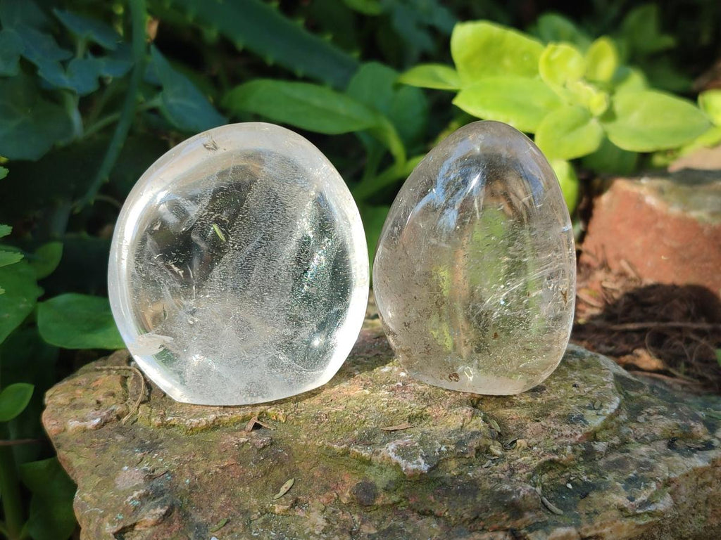Polished Rock Crystal Standing Display Pieces x 24 From Amoron’i Mania, Madagascar - Toprock Gemstones and Minerals 