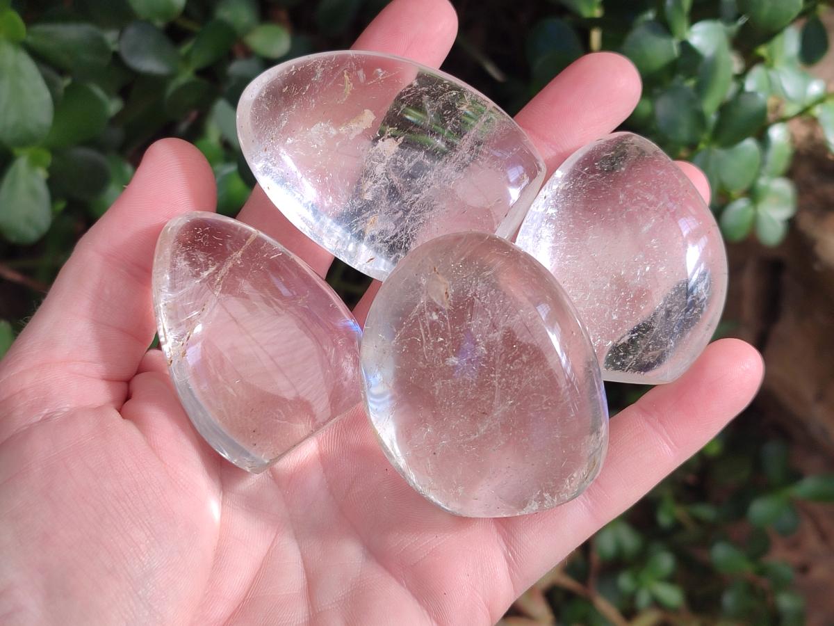 Polished Rock Crystal Standing Display Pieces x 24 From Amoron’i Mania, Madagascar - Toprock Gemstones and Minerals 