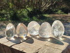 Polished Rock Crystal Standing Display Pieces x 24 From Amoron’i Mania, Madagascar - Toprock Gemstones and Minerals 