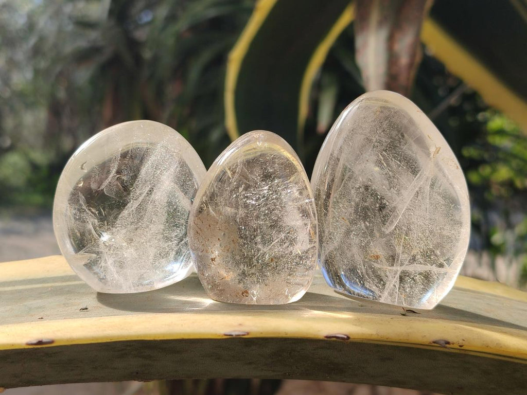 Polished Rock Crystal Standing Display Pieces x 24 From Amoron’i Mania, Madagascar - Toprock Gemstones and Minerals 