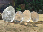 Polished Rock Crystal Standing Display Pieces x 24 From Amoron’i Mania, Madagascar - Toprock Gemstones and Minerals 