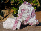 Natural Pink Rubellite Tourmaline Specimens x 3 From Karibib, Namibia - Toprock Gemstones and Minerals 
